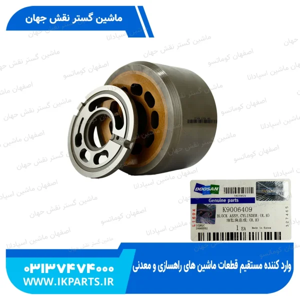 بلوک پمپ مادر جلو با پلیت   HYUNDAI, R210LC-7,DOOSAN, SOLAR, DX225,230LC, K3V112 دوسان