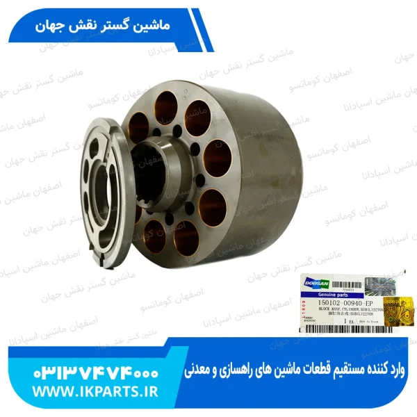بلوک پمپ مادر عقب با پلیت   HYUNDAI, R210LC-7,DOOSAN, SOLAR, DX225,230LC, K3V112 دوسان